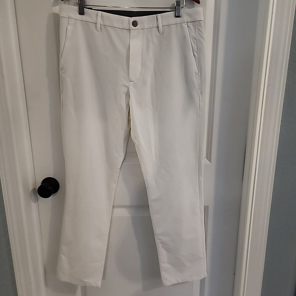 Bonobos Performance Link Pants Mens Size 34 Beige Slim Taper Fit Golf NWT
